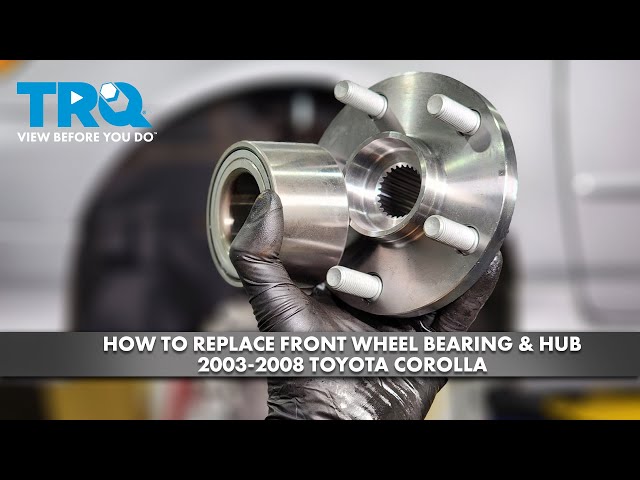 How to Replace Front Wheel Bearing & Hub 2003-2007 Toyota Corolla