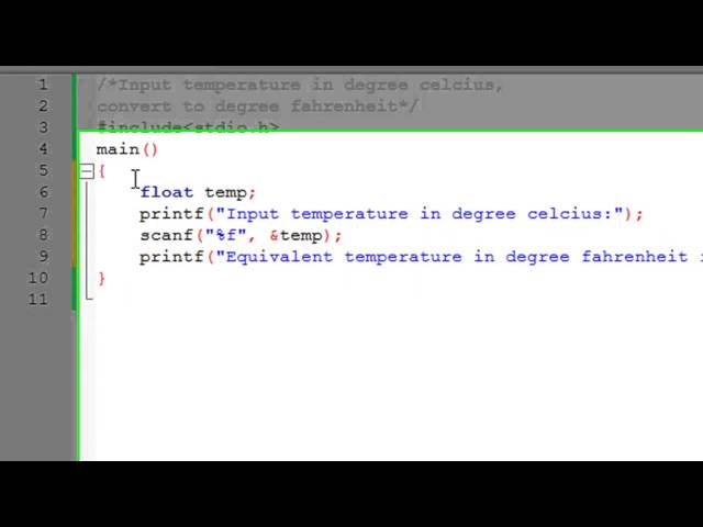 C Programming Tutorial - 15: Temperature Conversion Program