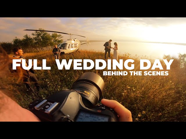 Full Wedding Photography Day IN A HELICOPTER Nikon D850 and Natural Light