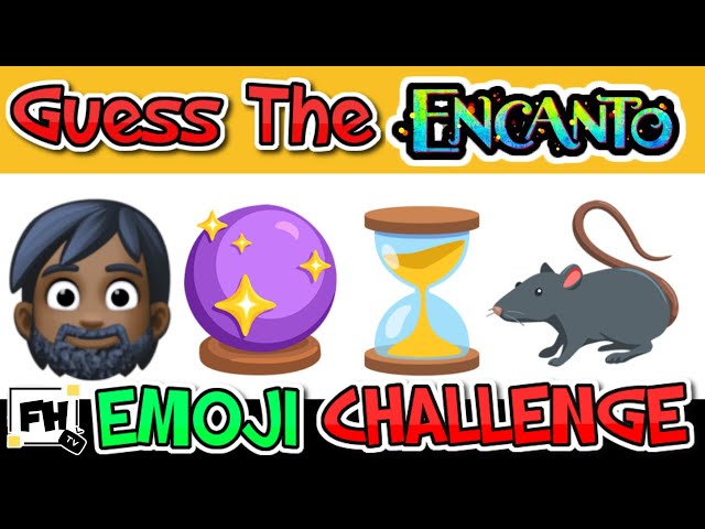 Encanto Emoji Fitness Challenge | Emoji Pictionary Quiz | Disney Brain Break