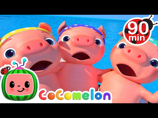 Three Little Pirate Pigs | Animals for Kids | Animal Cartoons | Funny Cartoons | Learn about Animals