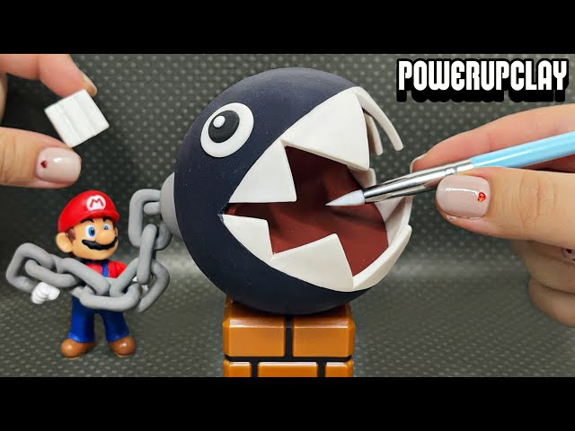 Making Chain Chomp from Super Mario | Polymer Clay