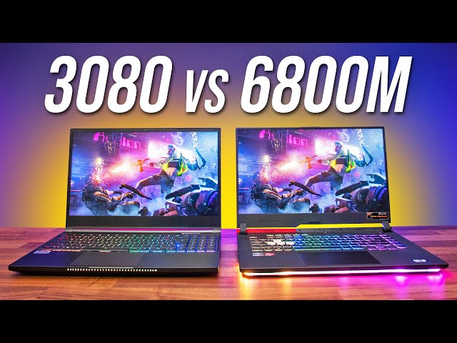 Comparing The BEST Laptop GPUs! RTX 3080 vs RX 6800M
