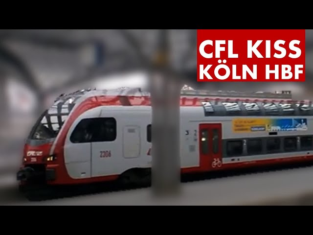 Köln Hauptbahnhof: CFL KISS (IC/RE Düsseldorf-Luxembourg)