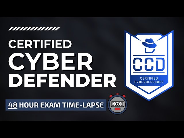 Certified Cyber Defender CCD - 48 HOUR Exam Vlog & Timelapse