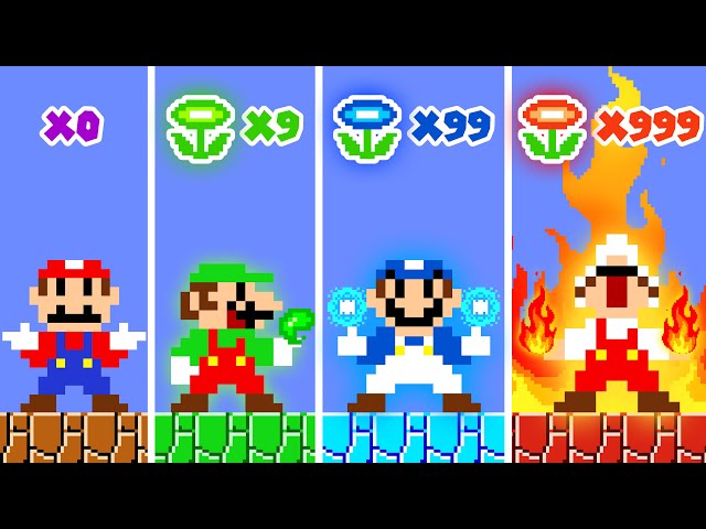 MARIO POWER! When Everything Mario Touches Turn To Fire, Iced and Acid | ADN Mario Game