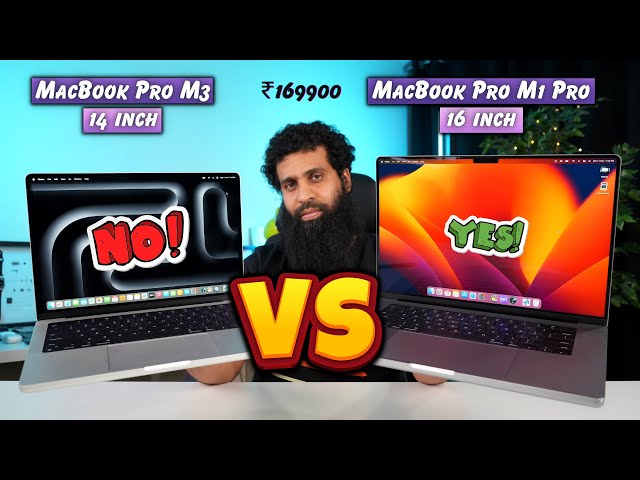 MacBook Pro M3 14 inch vs MacBook Pro M1 Pro 16 inch | Value for money MacBook Pro