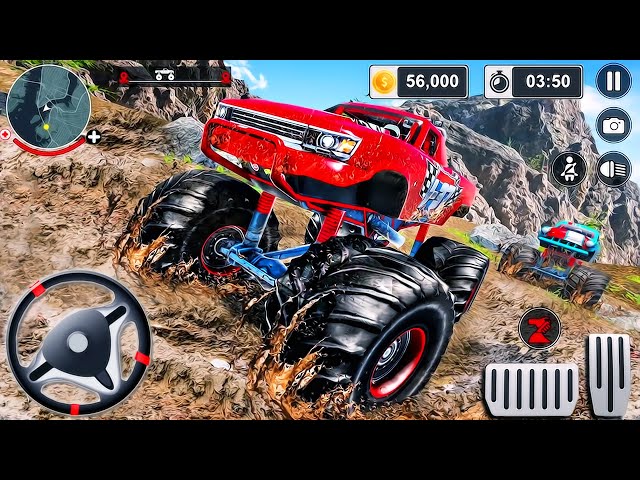 Offroad Monster Truck Race 3D - Jeep Mega Truck Racing Simulator - Android GamePlay