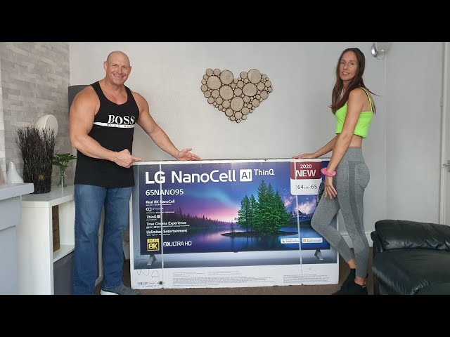 LG 8K Nano95 unboxing,wall mounting,setup & demo