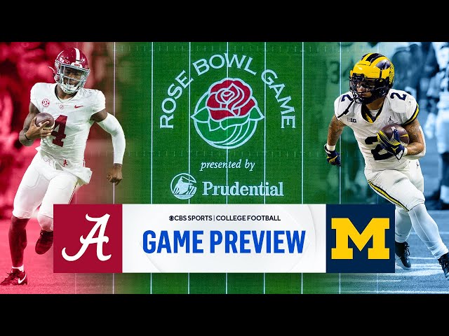2024 Rose Bowl SUPER PREVIEW: No. 4 Alabama vs No. 1 Michigan | CBS Sports