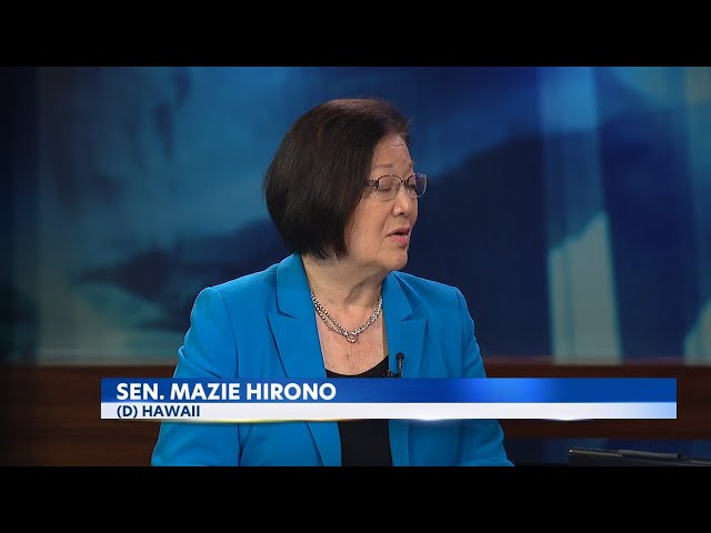 Senator Mazie Hirono talks about the federal response to the Maui wildfires