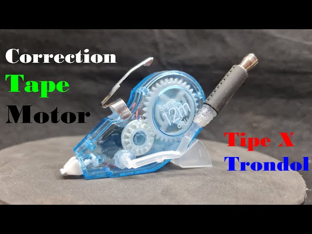 How To Make Correction Tape Motor And Tipe X Exhaust From Pen