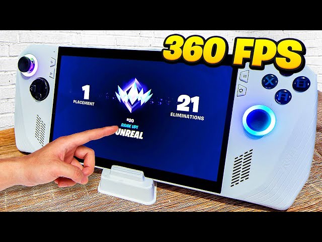 i played UNREAL RANKED on a HANDHELD gaming pc...