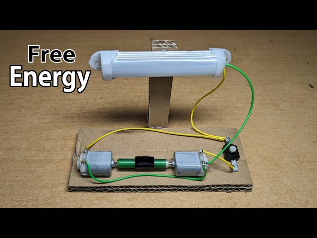 Free Energy Generator With Two DC Motor
