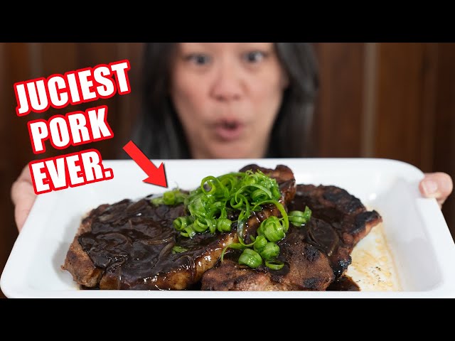 This Juicy Pork Chop isn't a Chop 🐖 Pork Steak with Onion Gravy