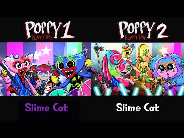 (Animation) PINK ELEPHANTS MEME COMPARISON  | Poppy Playtime Chapter 2 Animation | SLIME CAT
