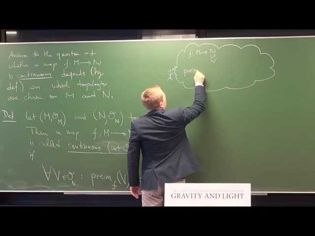 Lecture 1: Topology (International Winter School on Gravity and Light 2015)