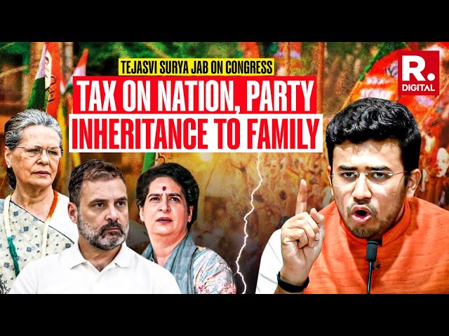 Tejasvi Surya Jabs At Products Of Inheritance Within Congress While Inheritance Law Row Rages On