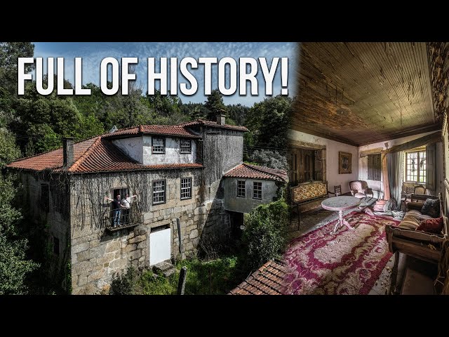 Traditional Abandoned Portuguese Mansion of Portraits - Full of Family History!