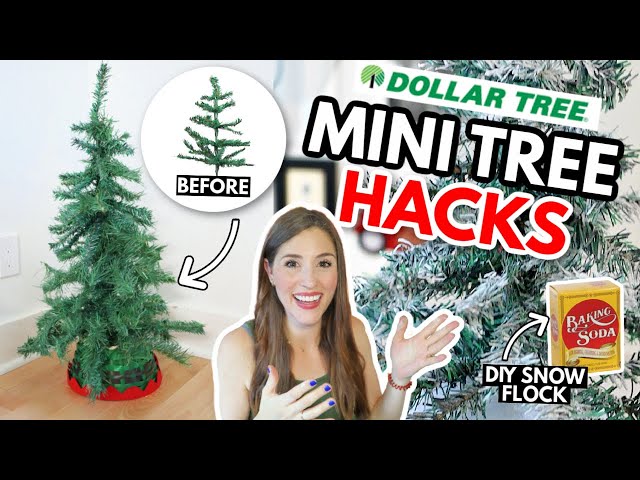 DOLLAR TREE CHRISTMAS TREE HACKS 🎄 Amazing things you can do with Dollar Tree mini Christmas trees