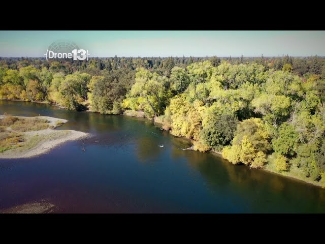 Drone 13: American River At Watt Avenue In Sacramento