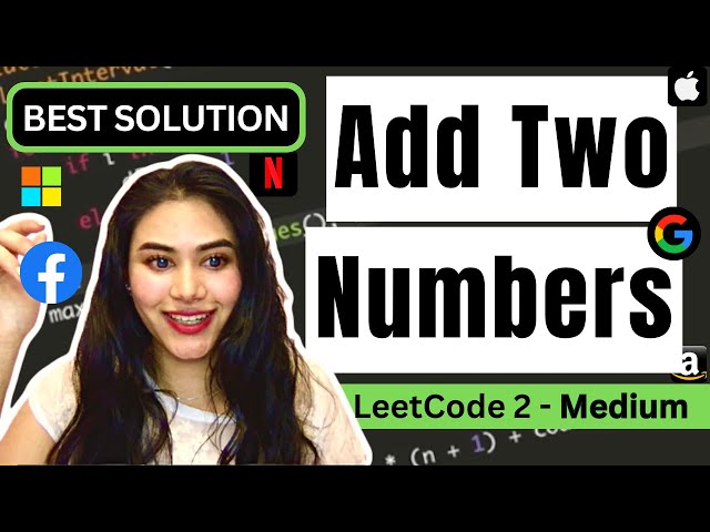 Add Two Numbers  - LeetCode 2 - Python