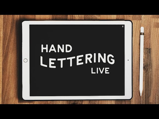 🔴  LIVE: Hand Lettering on iPad Pro!