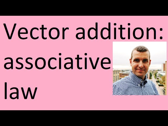 Associative law for vector addition
