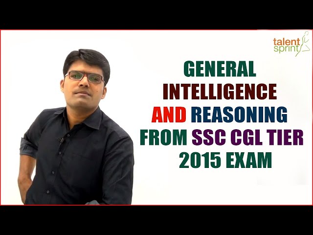 SSC CGL Refresher 2016 | General Intelligence and Reasoning | TalentSprint
