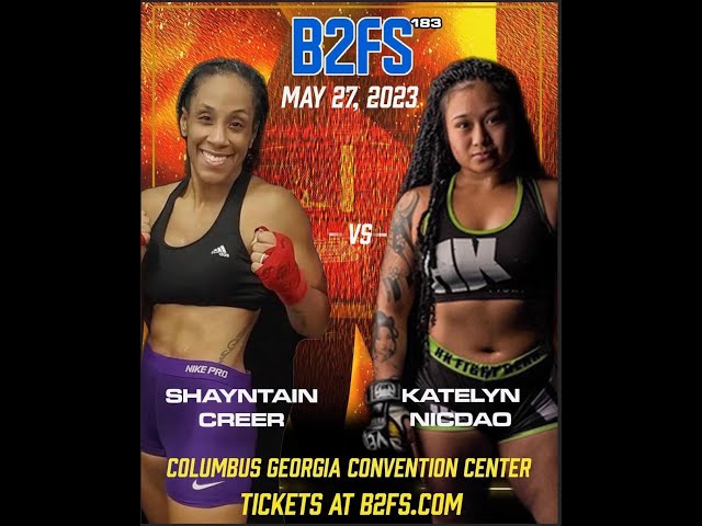B2 Fighting Series 183 | Shayntain Creer vs Katelyn Nicado 125 Female Ammy