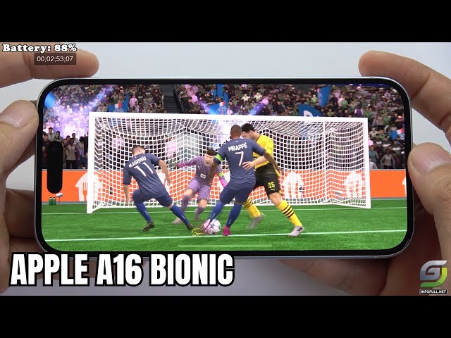 iPhone 15 test game EA SPORTS FC MOBILE 24