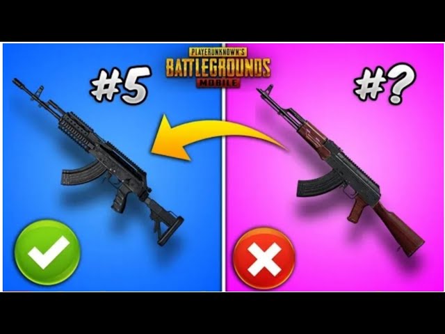 Top 5 Powerful Guns Weapons in PUBG MOBILE with ( Tips and Tricks ) Weapons Guide