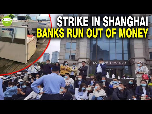 Crisis in Chinese banks: The gold-collar are protesting 75% pay cut; Too difficult to take out money