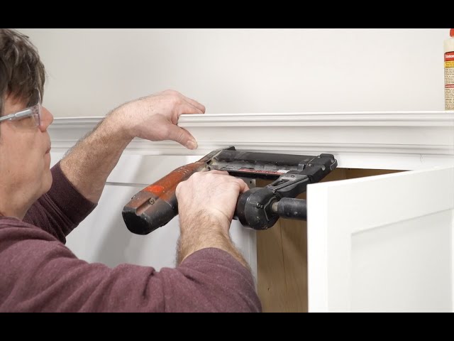 How to Install Crown Molding on Kitchen Cabinets