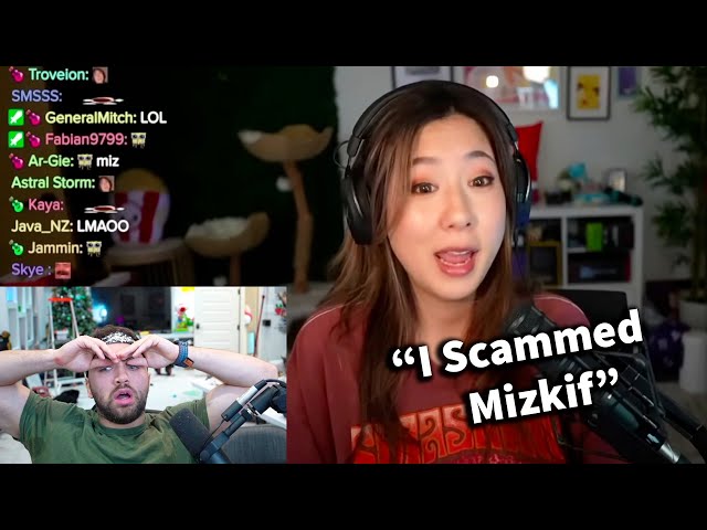 Fuslie admits she scammed Mizkif