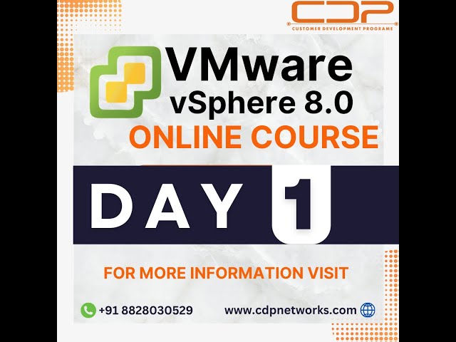 VMware vSphere 8.0 Training | Day 1 | Introduction to VMware |