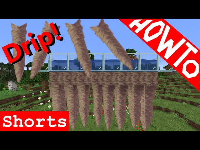 Minecraft 1.17: How to Make an Easy Pointed Dripstone Farm - Tutorial