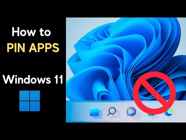 How to pin apps to taskbar in WIndows 11? Windows 11 remove pinned apps