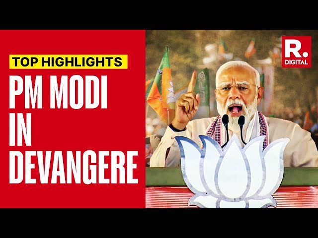 PM Modi Blows Poll Bugle In Karnataka, Attacks Congress Over State's  Worsening Law And Order