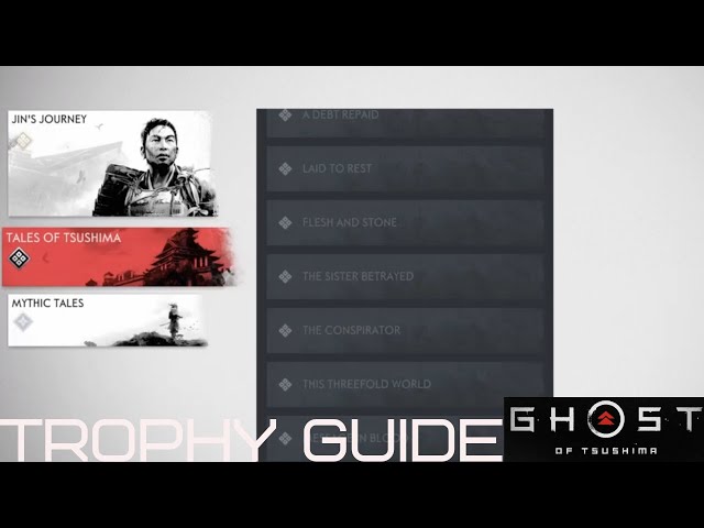 Helping Sword Hand Trophy Guide - Ghost of Tsushima All 61 Tales List