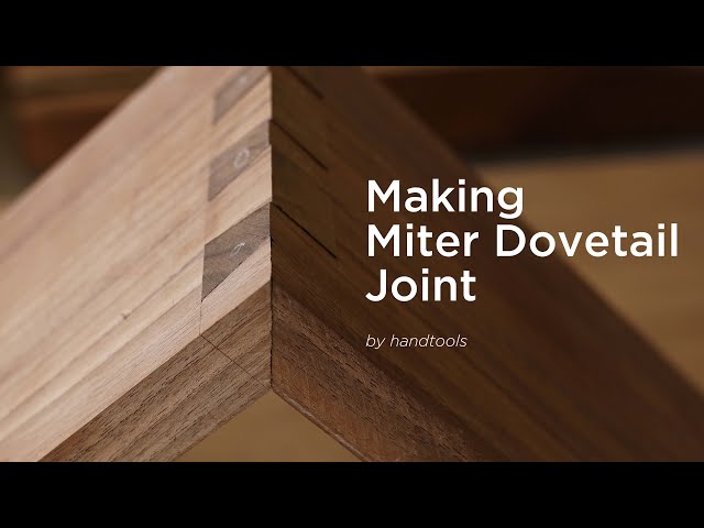 2.Making Miter Dovetail joint by hand tools[woodworking]