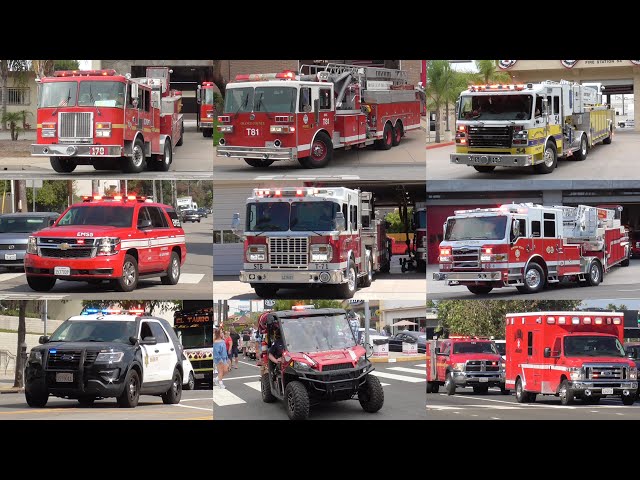 Fire Trucks Police & EMS Responding Compilation #10: September 2023 Recordings