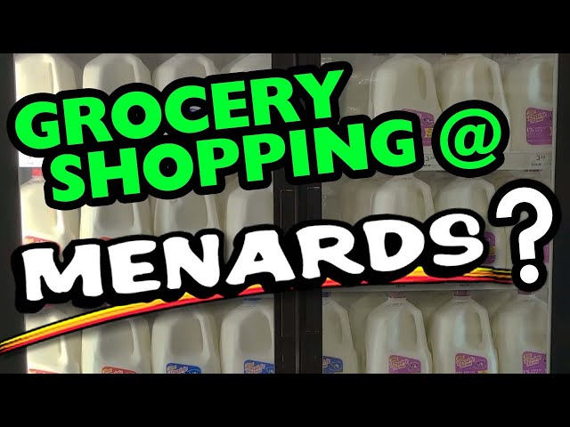 Grocery Shopping At Menards!