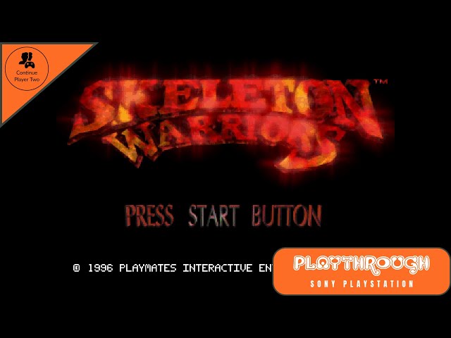 SKELETON WARRIORS | Sony Playstation Playthrough | Playmates Interactive 1996 | Continue Player 2