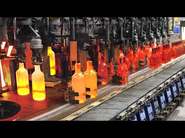 The Hypnotic Process of Producing Thousands Glass Bottles Per Day
