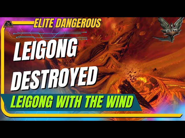 Defeat of the Thargoid Titan LEIGONG in 4K // Elite Dangerous