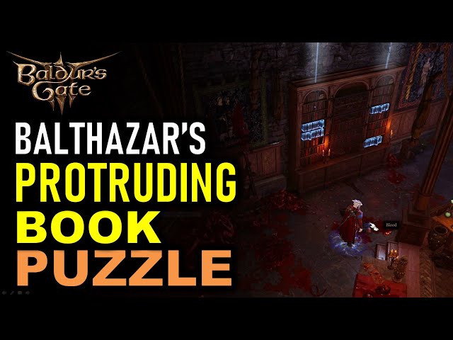 Balthazar's Protruding Book Puzzle Guide | Moonrise Towers | Baldur's Gate 3 (BG3)