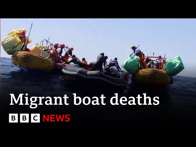 At least 60 die of hunger and dehydration on Mediterranean migrant boat | BBC News