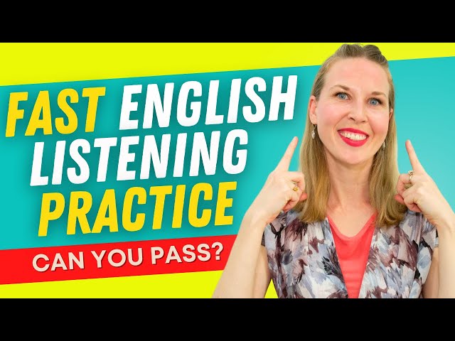 Speak Fast And Understand Natives in ONLY 30 MINUTES! | Practice English Listening