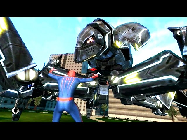 The Amazing Spider-Man (Nintendo Wii) - Walkthrough Part 2 - Spider Slayer Fight 1 (No Damage)